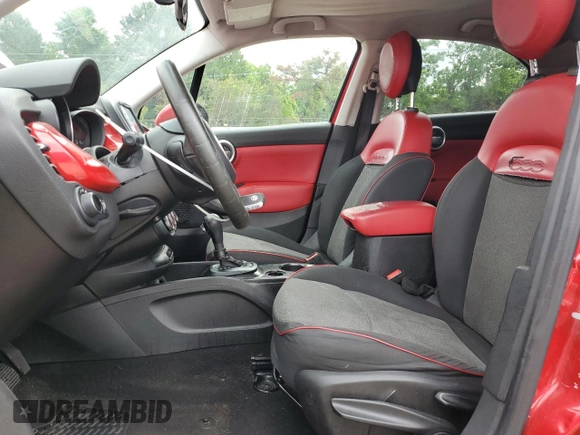 2016 FIAT 500X Easy with VIN ZFBCFYBT0GP333015, listed as a Copart auction lot 59536025 with 153,187 mi miles and Salvage title. Bid and sale history available at DreamBid. Image 7.