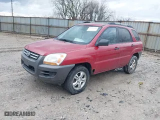 2006 Kia Sportage LX with VIN KNDJF723367282007, listed as a IAAI auction lot 41214330 with 168,793 mi miles. Bid and sale history available at carsss.com. Image 2.