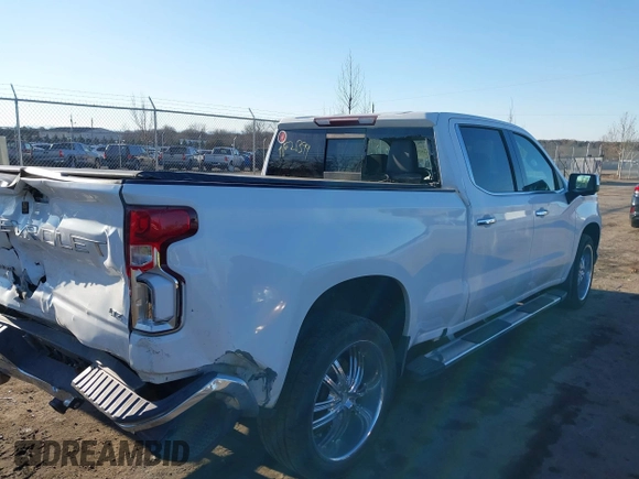 2020 Chevrolet Silverado 1500 LTZ with VIN 1GCUYGEDXLZ177976, listed as a IAAI auction lot 41621399 with 129,578 mi miles and . Bid and sale history available at DreamBid. Image 4.