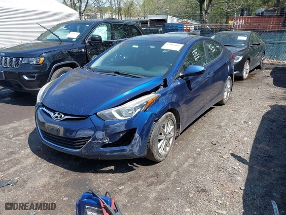 2015 Hyundai Elantra SE with VIN 5NPDH4AE4FH630370, listed as a IAAI auction lot 41983096 with 83,800 mi miles. Bid and sale history available at carsss.com. Image 2.