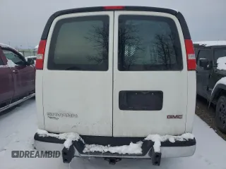 2017 GMC Savana Cargo Van with VIN 1GTW7AFFXH1343864, listed as a Copart auction lot 85672834 with 91,789 mi miles and Salvage Title. Bid and sale history available at carsss.com. Image 6.
