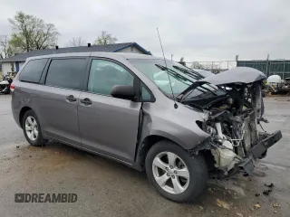 2013 Toyota Sienna L with VIN 5TDZK3DC3DS341886, listed as a Copart auction lot 54631924 with 0 mi miles and Salvage Title. Bid and sale history available at carsss.com. Image 4.