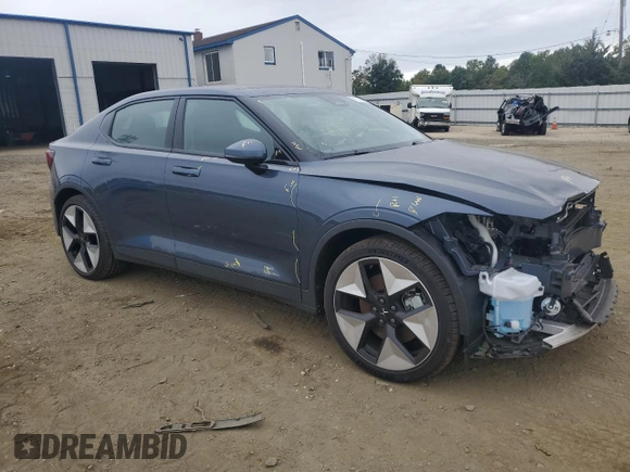2024 Polestar 2 with VIN YSMFD3KA6RL228784, listed as a Copart auction lot 71794444 with 1,085 mi miles and Salvage Title. Bid and sale history available at carsss.com. Image 4.
