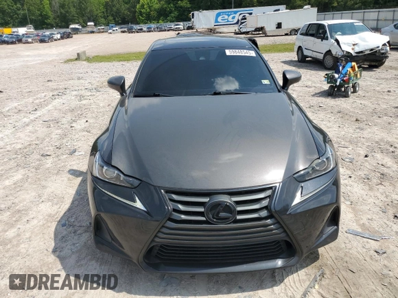 2017 Lexus IS 300 with VIN JTHCM1D22H5016393, listed as a Copart auction lot 59848545 with 77,893 mi miles and Salvage title. Bid and sale history available at DreamBid. Image 5.