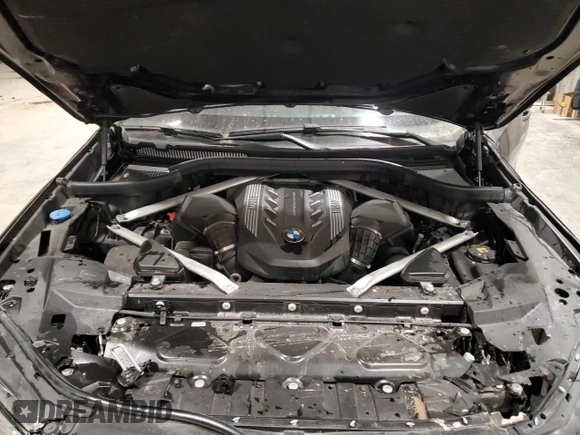 2021 BMW X6 M50i with VIN 5UXCY8C05M9E21862, listed as a Copart auction lot 86329064 with 0 mi miles and Salvage Title. Bid and sale history available at carsss.com. Image 14.