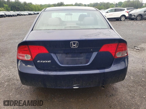 2008 Honda Civic LX with VIN 1HGFA16588L114789, listed as a Copart auction lot 55863815 with 197,062 mi miles and Clean Title. Bid and sale history available at DreamBid. Image 6.