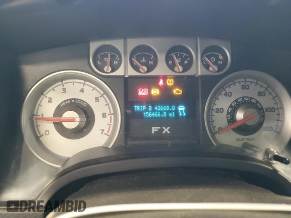 2010 Ford F-150 XL with VIN 1FTFX1EV9AFA79019, listed as a Copart auction lot 52525765 with 156,466 mi miles and Salvage Title. Bid and sale history available at carsss.com. Image 9.