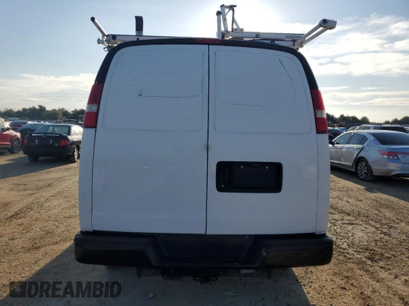 2019 Chevrolet Express Cargo Van with VIN 1GCWGAFGXK1203748, listed as a Copart auction lot 84944724 with 153,908 mi miles and Non Repairable. Bid and sale history available at carsss.com. Image 6.