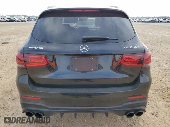 2020 Mercedes-Benz GLC with VIN W1N0G6EB3LF769353, listed as a Copart auction lot 49112485 with 26,326 mi miles and Salvage Title. Bid and sale history available at carsss.com. Image 6.