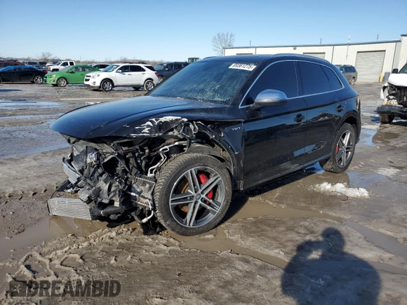 2018 Audi SQ5 with VIN WA1C4BFY1J2152136, listed as a Copart auction lot 89361275 with 53,603 mi miles and Salvage Title. Bid and sale history available at DreamBid. Image 1.