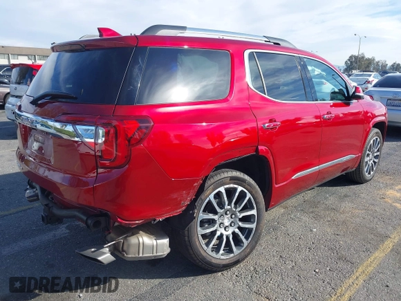 2022 GMC Acadia Denali with VIN 1GKKNPLS7NZ139033, listed as a IAAI auction lot 41486018 with 35,406 mi miles. Bid and sale history available at carsss.com. Image 4.