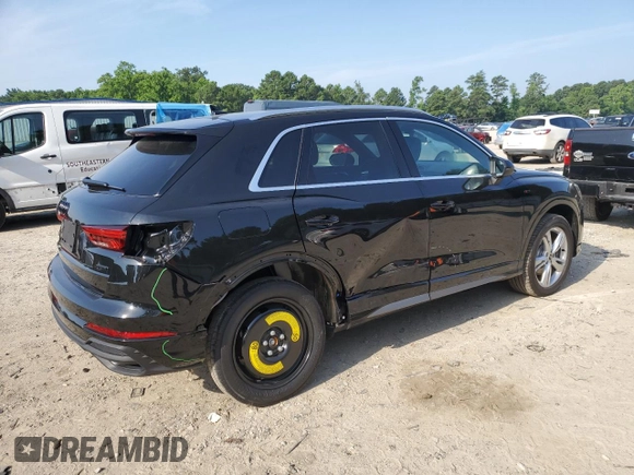 2024 Audi Q3 S line Premium Plus with VIN WA1EECF37R1174868, listed as a Copart auction lot 61827255 with 1,054 mi miles and Salvage title. Bid and sale history available at DreamBid. Image 3.