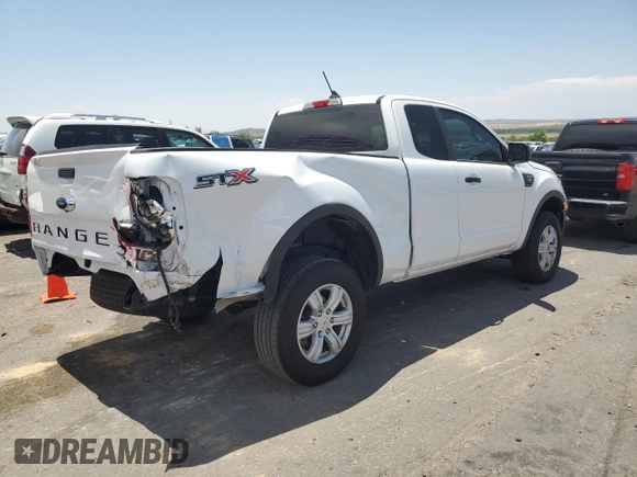 2023 Ford Ranger XL with VIN 1FTER1EH9PLE30165, listed as a Copart auction lot 62882195 with 16,443 mi miles and Salvage title. Bid and sale history available at DreamBid. Image 3.