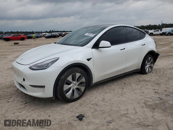 2021 Tesla Model Y Long Range z VIN 5YJYGDEE0MF299944, wystawiony jako Copart lot #55424295 z przebiegiem 54 698 mil mil oraz Szkoda całkowita • Salvage title. Historia ofert i sprzedaży dostępna na DreamBid. Obrazek 1.