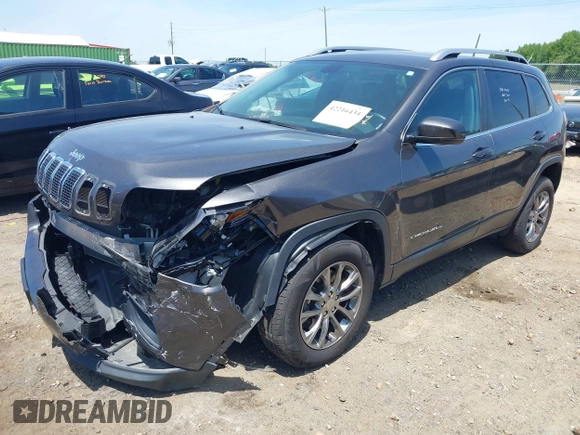 2019 Jeep Cherokee Latitude Plus with VIN 1C4PJMLXXKD471368, listed as a IAAI auction lot 42216434 with 51,804 mi miles and . Bid and sale history available at DreamBid. Image 2.