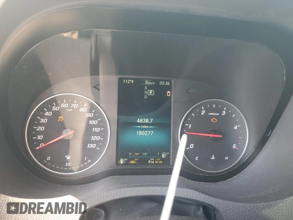 2020 Mercedes-Benz Sprinter Cargo with VIN W1W4ECHY4LT037686, listed as a Copart auction lot 63272734 with 180,277 mi miles and Salvage Title. Bid and sale history available at carsss.com. Image 9.