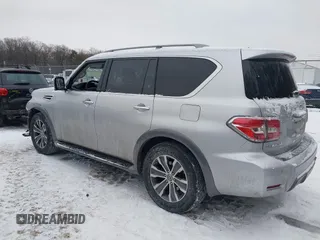 2019 Nissan Armada Platinum with VIN JN8AY2ND2K9091621, listed as a IAAI auction lot 41363782 with 159,809 mi miles. Bid and sale history available at carsss.com. Image 3.