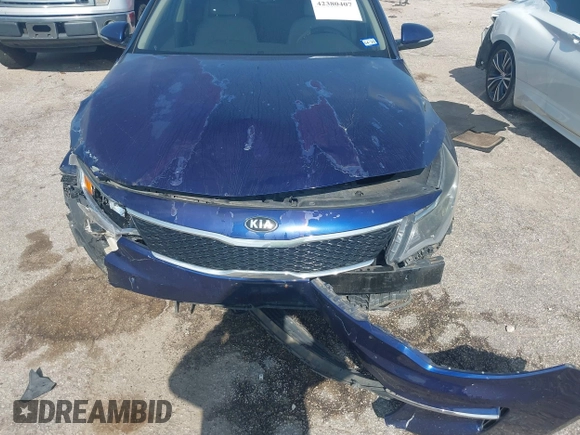 2016 Kia Optima LX with VIN 5XXGT4L35GG093240, listed as a IAAI auction lot 42380407 with 165,891 mi miles and . Bid and sale history available at DreamBid. Image 6.