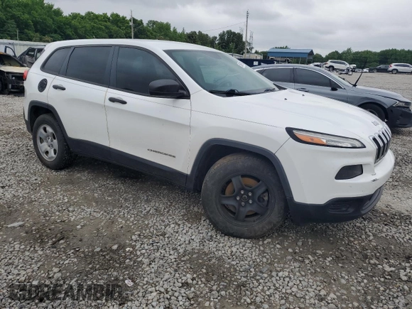 2016 Jeep Cherokee Sport with VIN 1C4PJLAB3GW230202, listed as a Copart auction lot 55849105 with 89,341 mi miles and Salvage title. Bid and sale history available at DreamBid. Image 4.