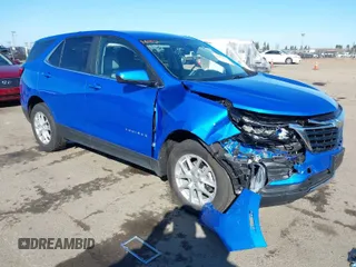 2024 Chevrolet Equinox LT with VIN 3GNAXUEG0RL152090, listed as a IAAI auction lot 41670793 with 18,646 mi miles. Bid and sale history available at carsss.com. Image 1.