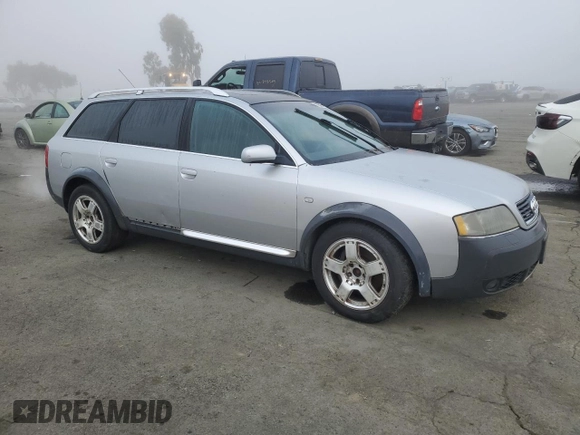 2001 Audi allroad A6 V8 with VIN WAUYP64BX1N166167, listed as a Copart auction lot 80590194 with 109,055 mi miles and Salvage Title. Bid and sale history available at DreamBid. Image 4.