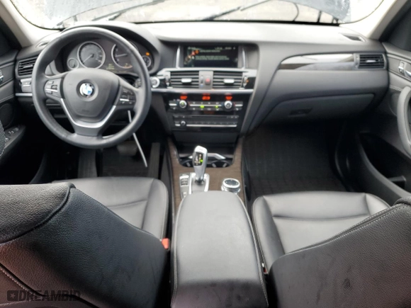 2015 BMW X3 xDrive28i with VIN 5UXWX9C55F0D47187, listed as a Copart auction lot 48899175 with 57,992 mi miles and Salvage Title. Bid and sale history available at carsss.com. Image 8.