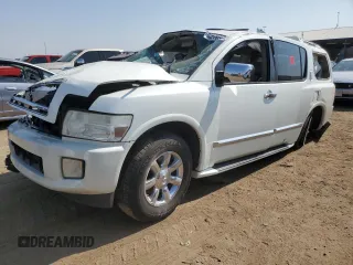2007 Infiniti QX56 with VIN 5N3AA08C47N802888, listed as a Copart auction lot 65978244 with 0 mi miles and Salvage Title. Bid and sale history available at carsss.com. Image 1.