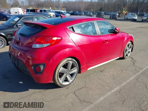 2013 Hyundai Veloster Turbo with VIN KMHTC6AE3DU135145, listed as a IAAI auction lot 41767388 with 162,234 mi miles and . Bid and sale history available at DreamBid. Image 4.