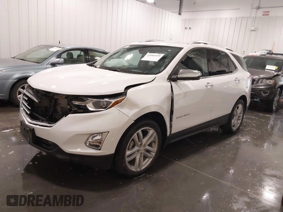 2019 Chevrolet Equinox Premier with VIN 2GNAXXEV3K6265784, listed as a IAAI auction lot 42084939 with 65,933 mi miles and . Bid and sale history available at DreamBid. Image 2.