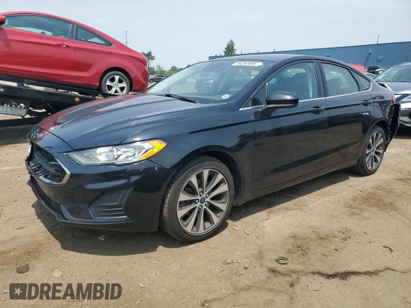 2020 Ford Fusion SE with VIN 3FA6P0T94LR247709, listed as a Copart auction lot 59263695 with 45,392 mi miles and Salvage title. Bid and sale history available at DreamBid. Image 1.
