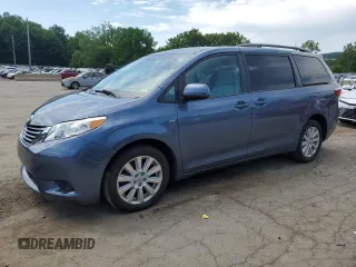 2017 Toyota Sienna LE with VIN 5TDJZ3DC1HS176886, listed as a Copart auction lot 62797465 with 52,609 mi miles and Salvage title. Bid and sale history available at DreamBid. Image 1.