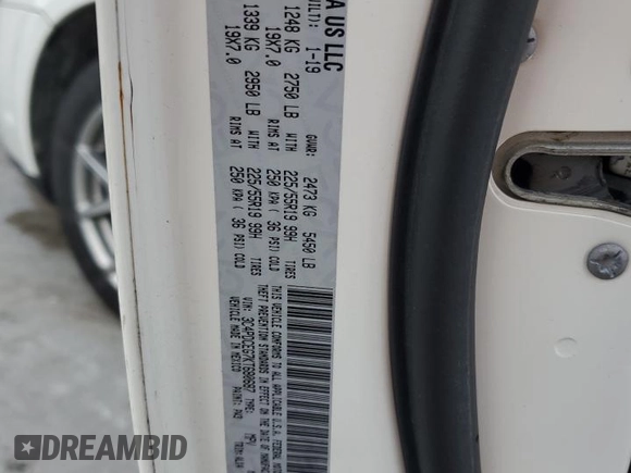 2019 Dodge Journey GT with VIN 3C4PDCEG7KT680687, listed as a Copart auction lot 58853315 with 130,231 mi miles and Salvage title. Bid and sale history available at DreamBid. Image 13.