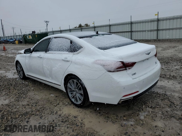 2020 Genesis G80 3.8L with VIN KMTFN4JE9LU334944, listed as a Copart auction lot 79417264 with 47,384 mi miles and Salvage Title. Bid and sale history available at DreamBid. Image 2.
