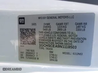 2022 Chevrolet Colorado 2WD LT with VIN 1GCHSCEA9N1118503, listed as a IAAI auction lot 41890182 with 63,608 mi miles. Bid and sale history available at carsss.com. Image 9.