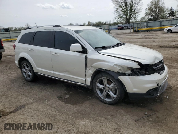 2017 Dodge Journey Crossroad Plus with VIN 3C4PDCGG9HT674069, listed as a Copart auction lot 51274105 with 106,250 mi miles and Salvage title. Bid and sale history available at DreamBid. Image 4.