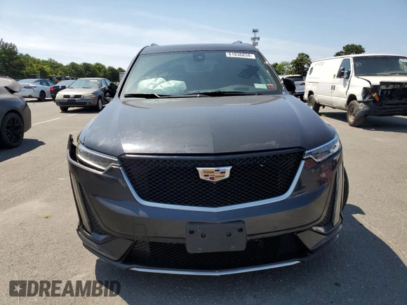 2020 Cadillac XT6 AWD Sport with VIN 1GYKPGRS0LZ150802, listed as a Copart auction lot 61836834 with 47,553 mi miles and Salvage Title. Bid and sale history available at carsss.com. Image 5.