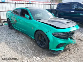 2021 Dodge Charger SRT Hellcat Widebody with VIN 2C3CDXL95MH623026, listed as a IAAI auction lot 41421741 with 60,235 mi miles. Bid and sale history available at carsss.com. Image 1.