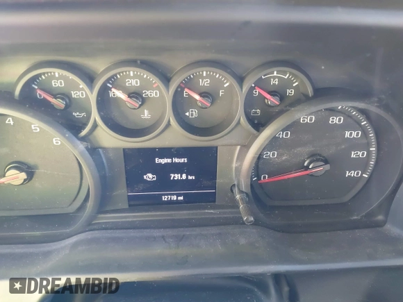 2024 Chevrolet Silverado 1500 Custom with VIN 1GCPABEK9RZ232509, listed as a IAAI auction lot 40923116 with 12,719 mi miles and . Bid and sale history available at DreamBid. Image 7.