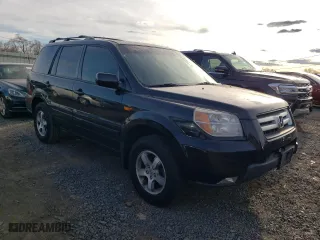 2008 Honda Pilot EX-L with VIN 5FNYF18738B040675, listed as a Copart auction lot 46696985 with 225,399 mi miles and Salvage Title. Bid and sale history available at carsss.com. Image 4.