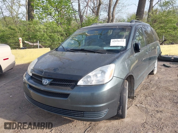 2005 Toyota Sienna CE with VIN 5TDZA23C75S347027, listed as a IAAI auction lot 42056124 with 314,629 mi miles and . Bid and sale history available at DreamBid. Image 2.