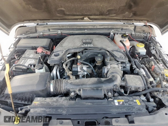 2021 Jeep Wrangler Unlimited Rubicon with VIN 1C4HJXFG0MW616829, listed as a Copart auction lot 61041425 with 128,724 mi miles and Salvage title. Bid and sale history available at DreamBid. Image 12.