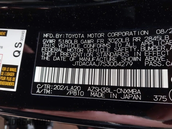 2025 Toyota Crown XLE z VIN JTDACAAJ7S3004279, wystawiony jako IAAI lot #41863223 z przebiegiem 5 041 mil mil oraz . Historia ofert i sprzedaży dostępna na DreamBid. Obrazek 9.