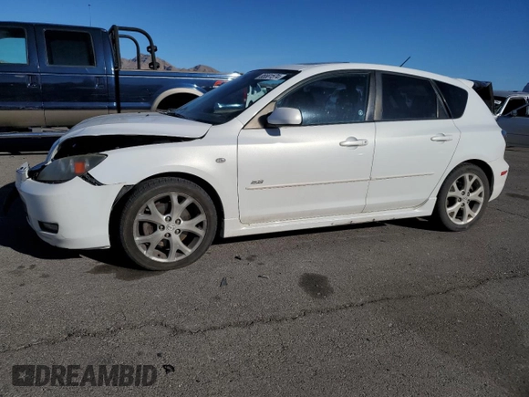 2008 Mazda 3 s GT *Ltd Avail* with VIN JM1BK344081143909, listed as a Copart auction lot 85581574 with 166,578 mi miles and Salvage Title. Bid and sale history available at carsss.com. Image 1.