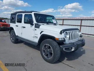 2023 Jeep Wrangler High Altitude с VIN 1C4HJXENXPW676654, выставлен на аукционе IAAI как лот 42275589 с пробегом 17 583 миль миль и . История ставок и продаж доступна на DreamBid. Изображение 1.