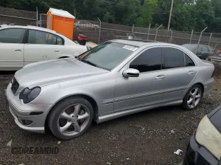 2005 Mercedes-Benz C 230 Kompressor with VIN WDBRF40J45F680204, listed as a Copart auction lot 60809755 with 169,581 mi miles and Salvage title. Bid and sale history available at DreamBid. Image 1.