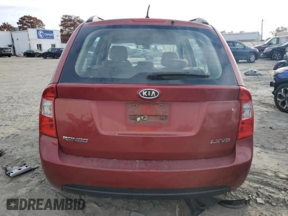 2008 Kia Rondo LX with VIN KNAFG526787195728, listed as a Copart auction lot 78277064 with 117,474 mi miles and Salvage Title. Bid and sale history available at carsss.com. Image 6.