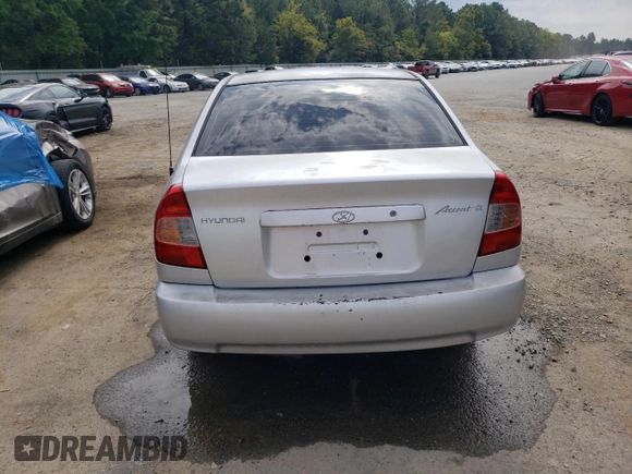 2002 Hyundai Accent GL with VIN KMHCG45C82U303831, listed as a Copart auction lot 72812574 with 126,237 mi miles and Salvage Title. Bid and sale history available at carsss.com. Image 6.