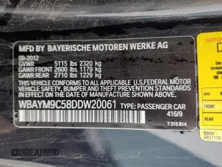 2013 BMW 6 Series 650i with VIN WBAYM9C58DDW20061, listed as a Copart auction lot 83113314 with 75,500 mi miles and Salvage Title. Bid and sale history available at carsss.com. Image 14.