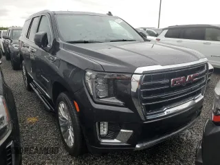 2024 GMC Yukon SLT with VIN 1GKS2BKD4RR224609, listed as a Copart auction lot 74045504 with 8,596 mi miles and Non Repairable. Bid and sale history available at carsss.com. Image 4.