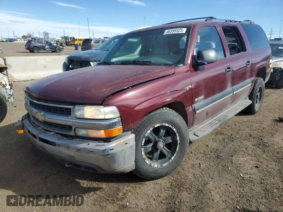 2000 Chevrolet Suburban LS with VIN 3GNEC16T0YG166344, listed as a Copart auction lot 46359325 with 210,455 mi miles and Clean title. Bid and sale history available at DreamBid. Image 1.